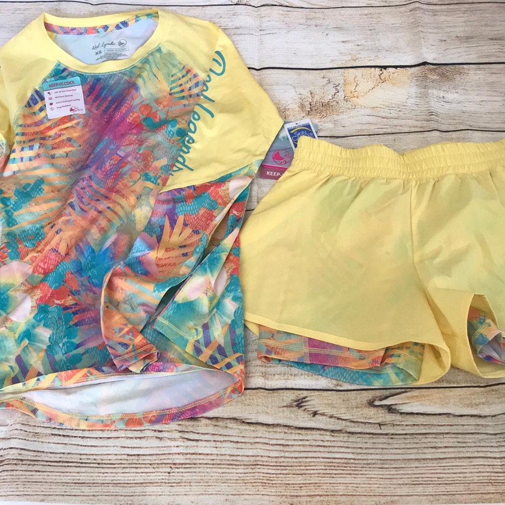 Two piece swim outfit